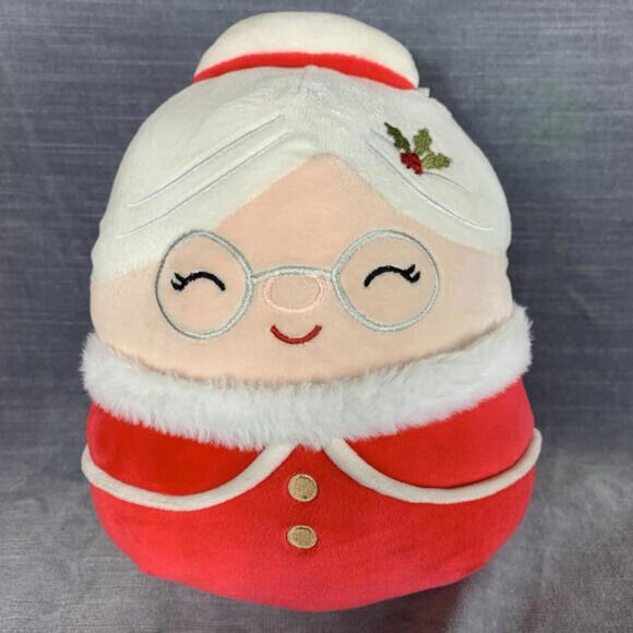 Squishmallow 8Mrs.Santa Claus Nicolette Plush Stuffed Toy Holly Decor 2022 - Picture 1 of 10
